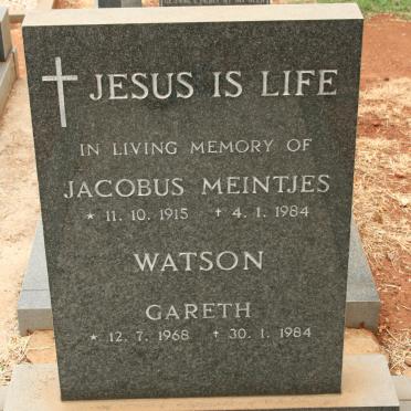 WATSON Jacobus Meintjes 1915-1984 :: WATSON Gareth 1968-1984