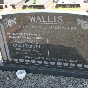 WALLIS Hermanus Christoffel 1920-1993