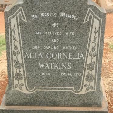 WATKINS Alta Cornelia 1928-1975