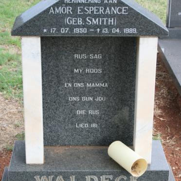 WALDECK Amör Esperance nee SMITH 1950-1989