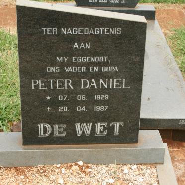 WET Peter Daniel, de 1929-1987
