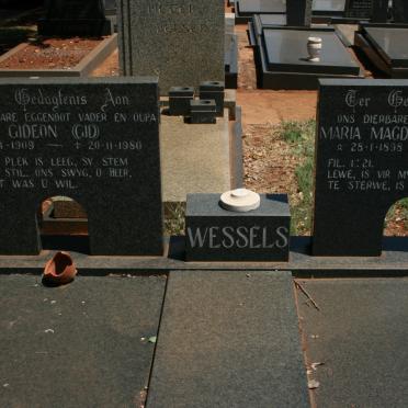 WESSELS Gideon 1909-1980 &amp; Maria Magdalena 1898-1984