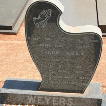 WEYERS Viviane Cordula nee SUCHIËR 1919-1983