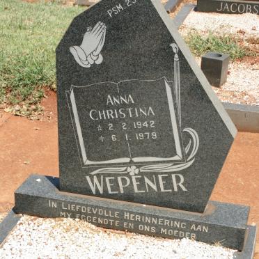 WEPENER Anna Christina 1942-1979