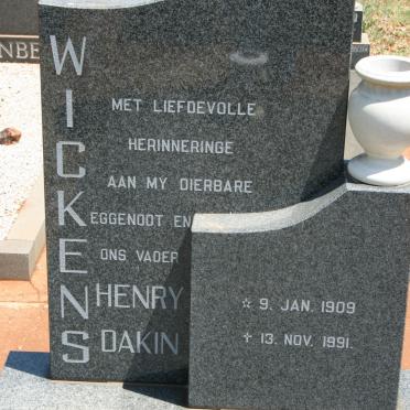 WICKENS Henry Dakin 1909-1991