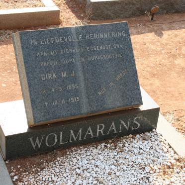 WOLMARANS Dirk M.J. 1895-1975