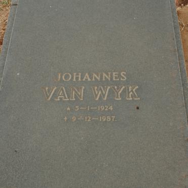 WYK Johannes, van 1924-1987