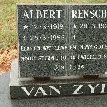 ZYL Albert, van 1918-1988 &amp; Rensche 1924-