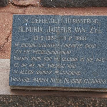 ZYL Hendrik Jacobus, van 1924-1968