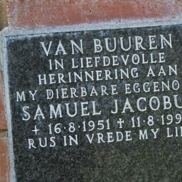 BUUREN Samuel Jacobus, van 1951-1995