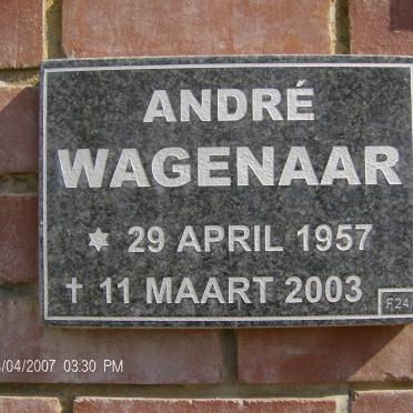 WAGENAAR André 1957-2003