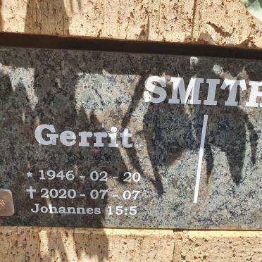 SMITH Gerrit 1946-2020