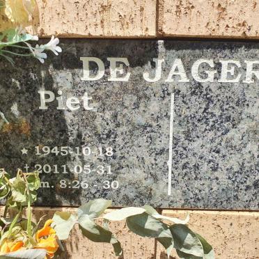 JAGER Piet, de 1945-2011