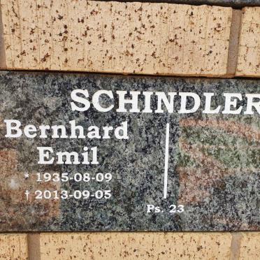 SCHINDLER Bernhard Emil 1935-2013