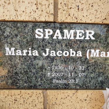 SPAMER Maria Jacoba 1936-2007