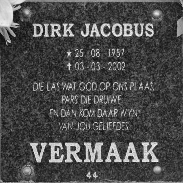 VERMAAK Dirk Jacobus 1957-2002