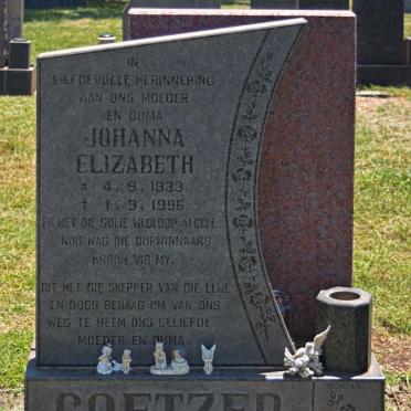 COETZER Johanna Elizabeth 1933-1996