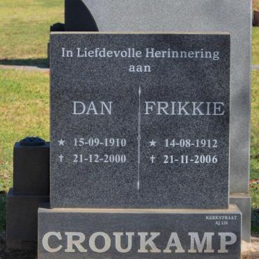 CROUKAMP Dan 1910-2000 :: CROUKAMP Frikkie 1912-2006