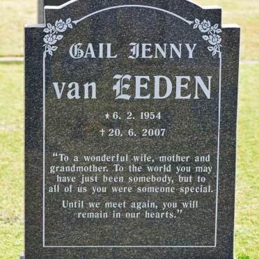 EEDEN Gail Jenny, van 1954-2007