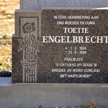 ENGELBRECHT Toetie 1924-1998