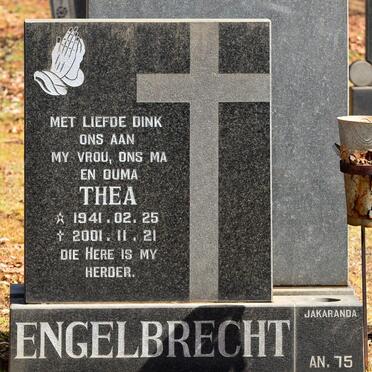 ENGELBRECHT Gert 1938-2011 &amp; Thea 1941-2001