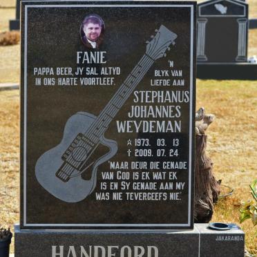 HANDFORD Stephanus Johannes Weydeman 1973-2009
