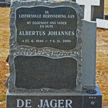 JAGER Albertus Johannes, de 1940-2005