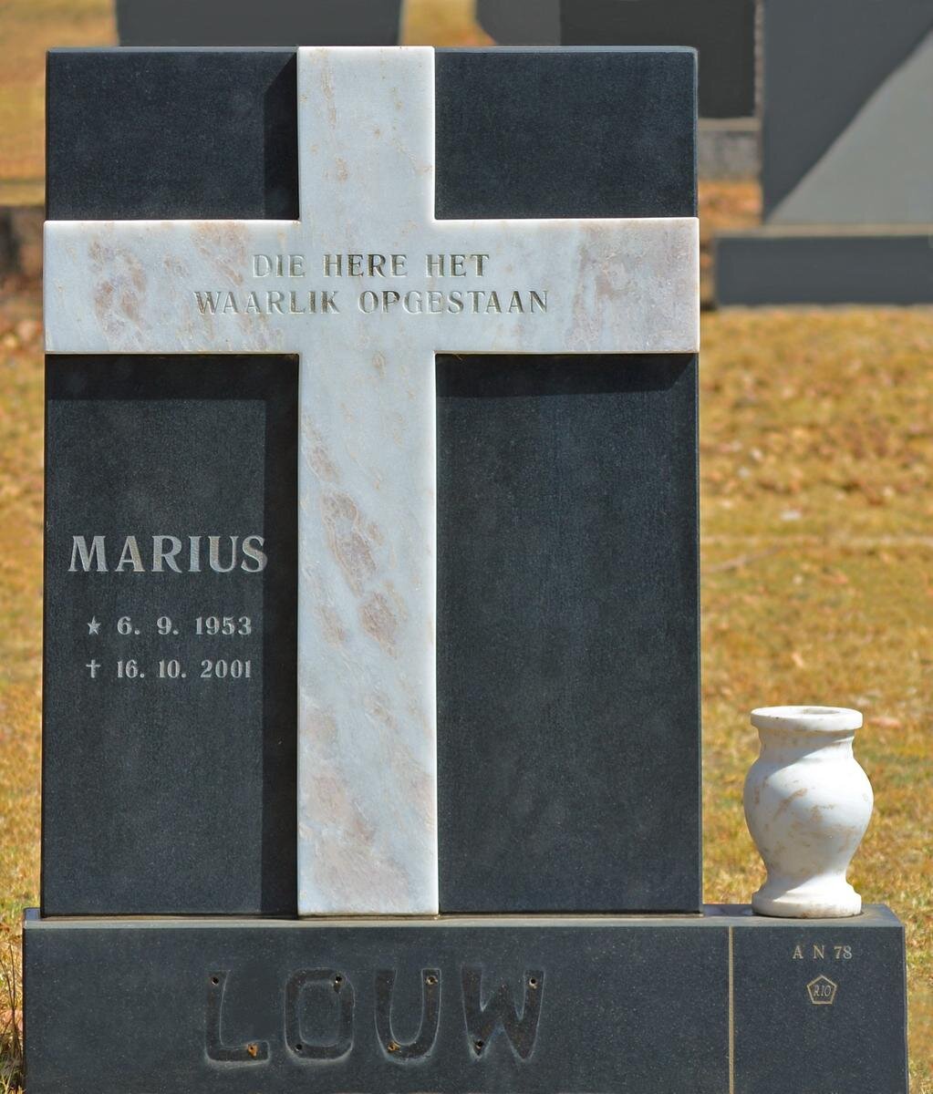 LOUW Marius 1953-2001