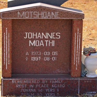 MOTSHOANE Johannes Moathi 1973-1997