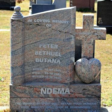 NDEMA Peter Bethuel Butana 1959-2002