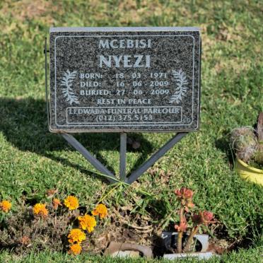 NYEZI Mcebisi 1971-2009