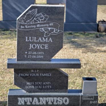 NTANTISO Lulama Joyce 1975-2005