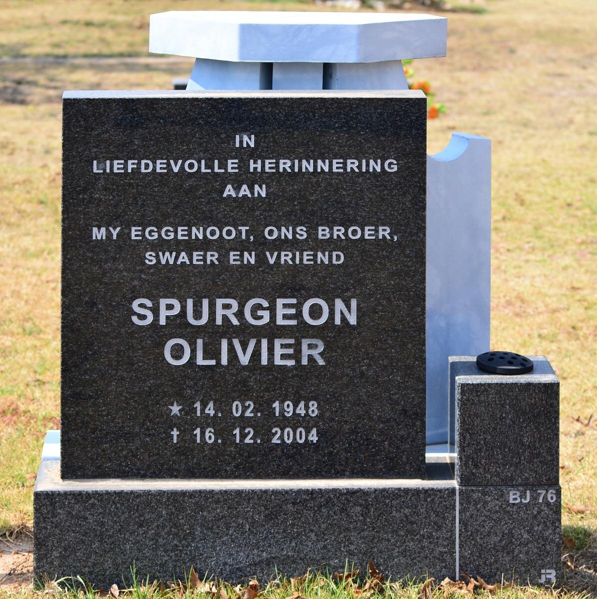 OLIVIER Spurgeon 1948-2004