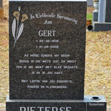 PIETERSE Gert 1935-2002
