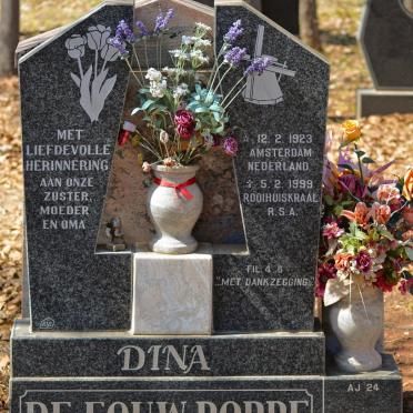 POPPE Dina, de Fouw 1923-1999