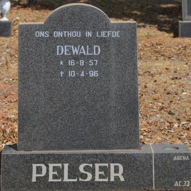 PELSER Dewald 1957-1996