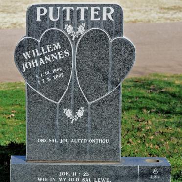 PUTTER Willem Johannes 1962-2002