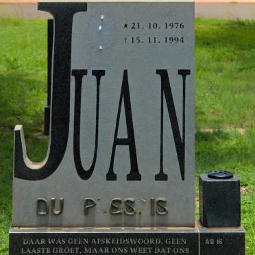 PLESSIS Juan, du 1976-1994
