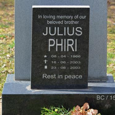 PHIRI Julius 1966-2003