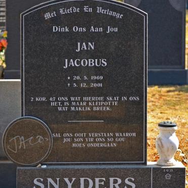SNYDERS Jan Jacobus 1969-2001