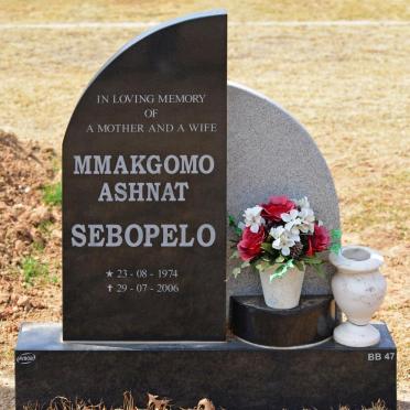 SEBOPELO Mmakgomo Ashnat 1974-2006
