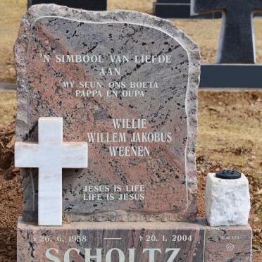 SCHOLTZ Willem Jakobus Weenen 1958-2004