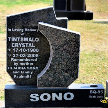 SONO Tintswalo Crystal 1980-2008