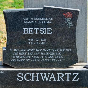 SCHWARTZ Betsie 1926-2003