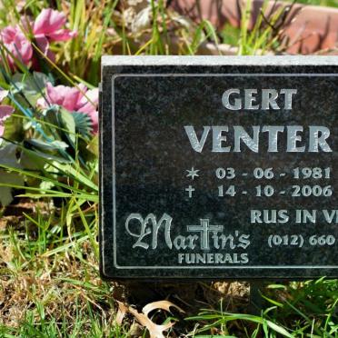 VENTER Gert 1981-2006