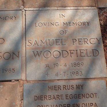 WOODFIELD Samuel Percy 1889-1983