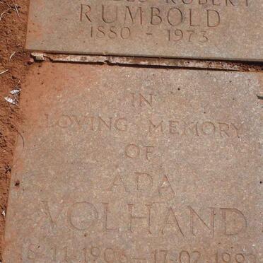 VOLHAND Ada 1906-1999