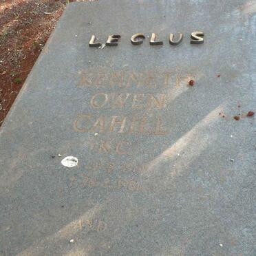 CLUS Kenneth Owen Cahill, le 1910-1981