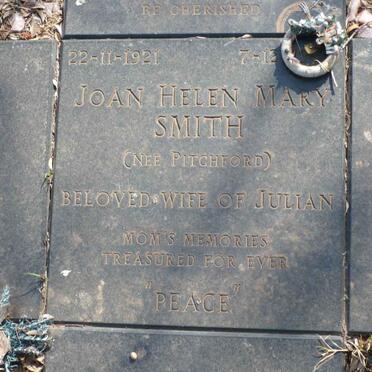 SMITH Joan Helen Mary nee PITCHFORD 1921-