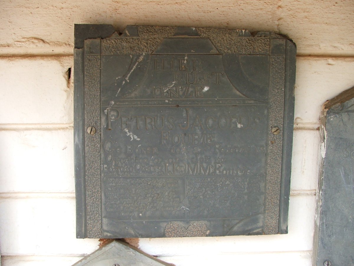 FOURIE Petrus Jacobus